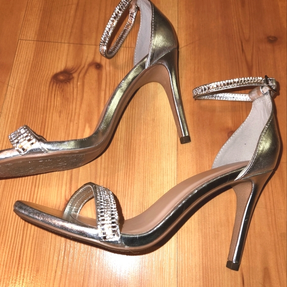 D ❤️ strappy heels Rhinestone ankle strap Stiletto Heels - Picture 3 of 13